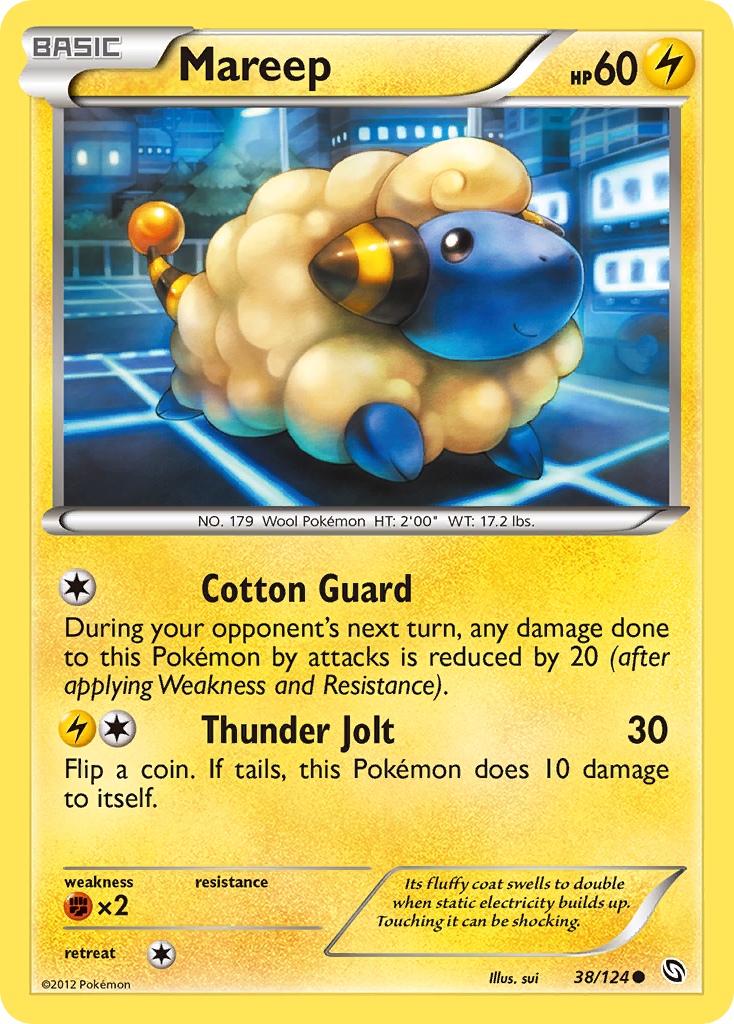 Mareep (38/124) [Black & White: Dragons Exalted] | Black Swamp Games