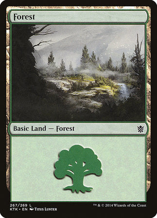 Forest (267) [Khans of Tarkir] | Black Swamp Games