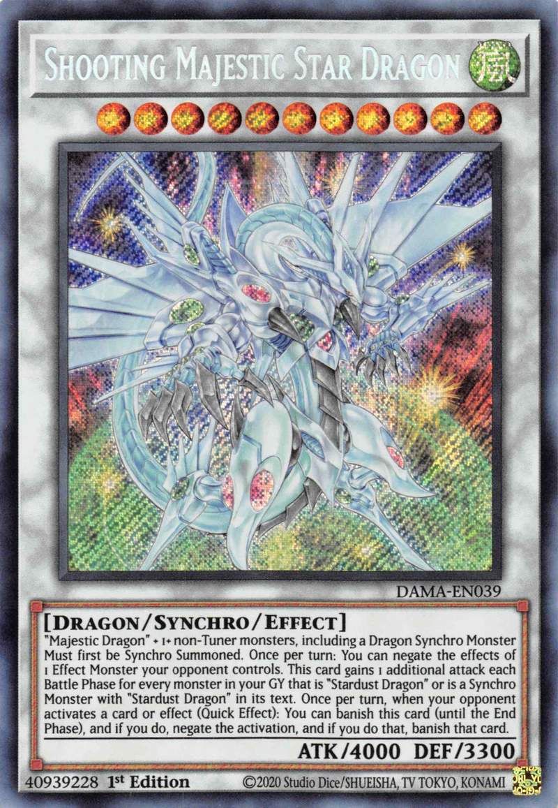 Shooting Majestic Star Dragon [DAMA-EN039] Starlight Rare | Black Swamp Games