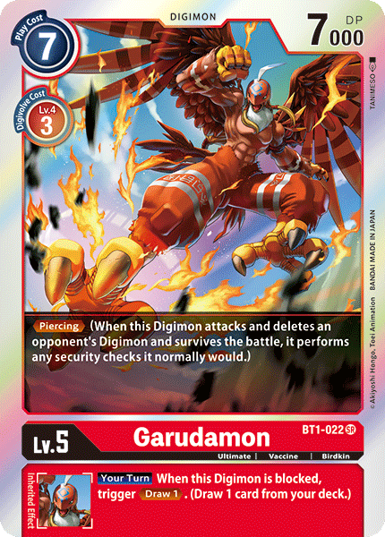 Garudamon [BT1-022] [Release Special Booster Ver.1.0] | Black Swamp Games