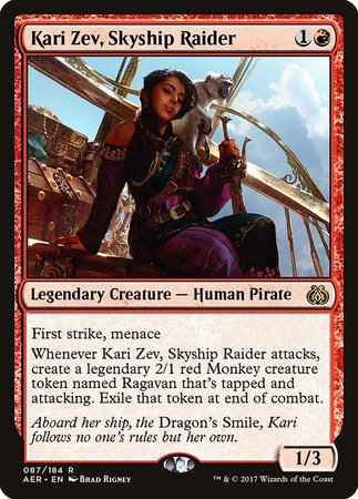 Kari Zev, Skyship Raider [Aether Revolt] | Black Swamp Games