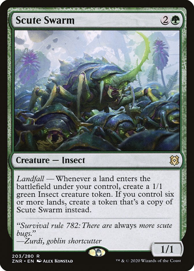 Scute Swarm [Zendikar Rising] | Black Swamp Games