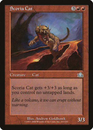 Scoria Cat [Prophecy] | Black Swamp Games