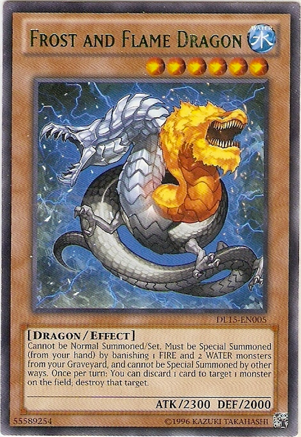 Frost and Flame Dragon (Green) [DL15-EN005] Rare | Black Swamp Games