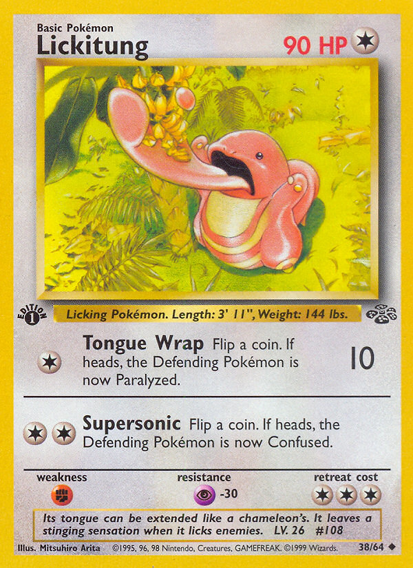 Lickitung (38/64) [Jungle 1st Edition] | Black Swamp Games