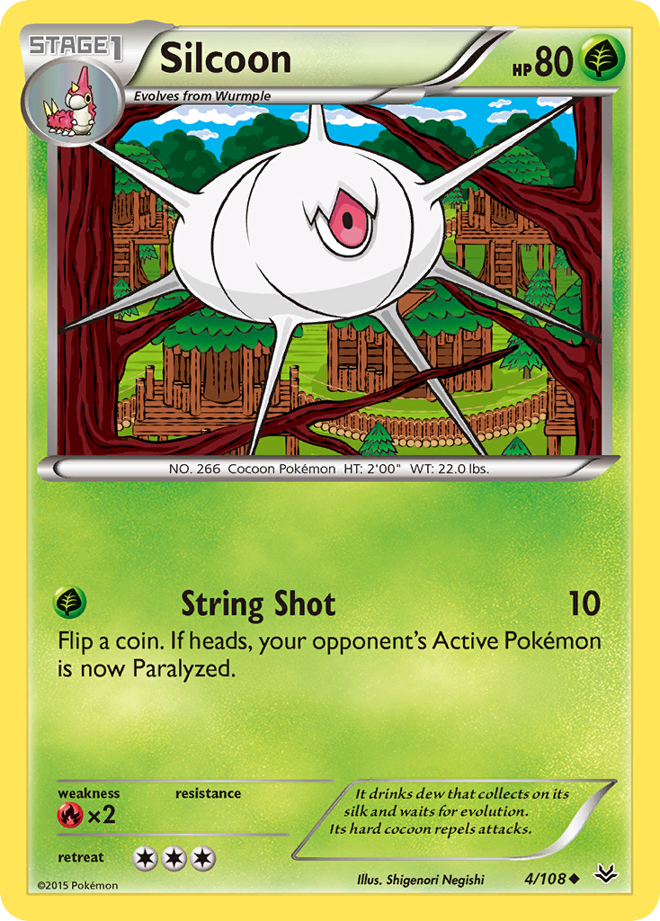 Silcoon (4/108) [XY: Roaring Skies] | Black Swamp Games