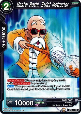 Master Roshi, Strict Instructor [BT6-110] | Black Swamp Games