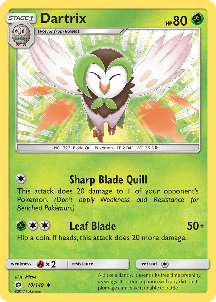 Dartrix (10/149) [Sun & Moon: Base Set] | Black Swamp Games