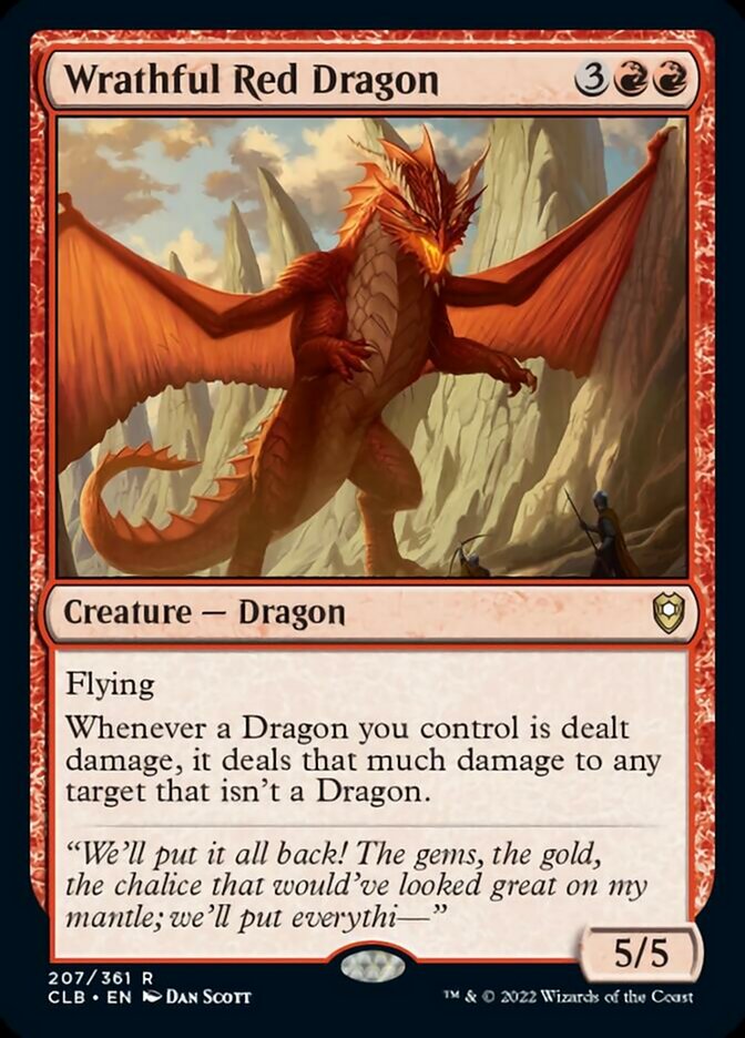 Wrathful Red Dragon [Commander Legends: Battle for Baldur's Gate] | Black Swamp Games