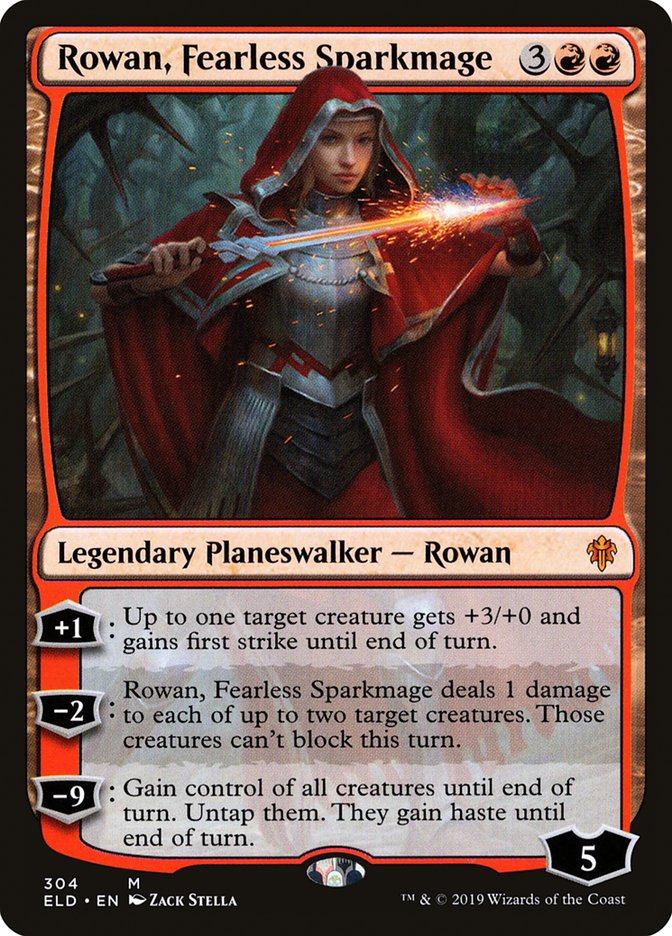 Rowan, Fearless Sparkmage [Throne of Eldraine] | Black Swamp Games