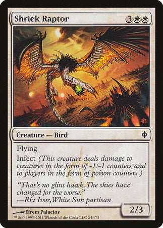 Shriek Raptor [New Phyrexia] | Black Swamp Games