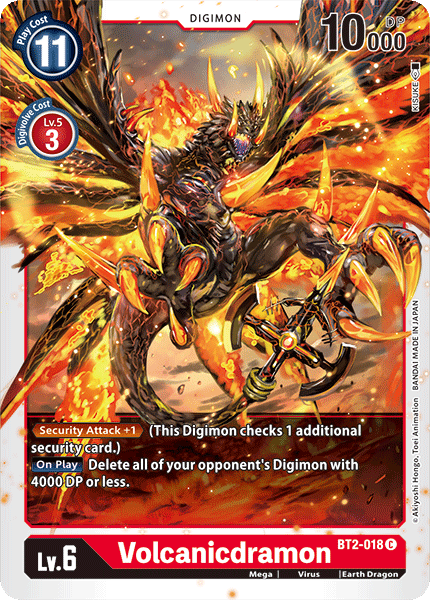 Volcanicdramon [BT2-018] [Release Special Booster Ver.1.0] | Black Swamp Games