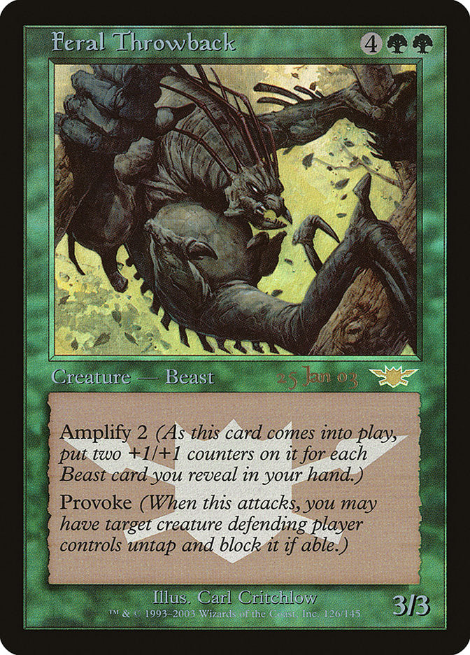 Feral Throwback [Legions Promos] | Black Swamp Games