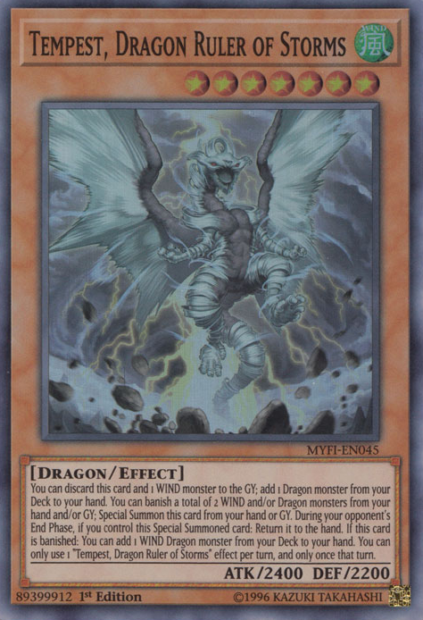 Tempest, Dragon Ruler of Storms [MYFI-EN045] Super Rare | Black Swamp Games