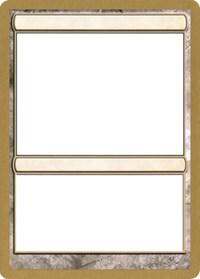 2003 World Championship Blank Card [World Championship Decks 2003] | Black Swamp Games