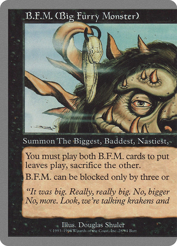B.F.M. (Big Furry Monster) (28/94) [Unglued] | Black Swamp Games