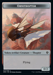 Phyrexian // Ornithopter Double-sided Token [Dominaria United Tokens] | Black Swamp Games