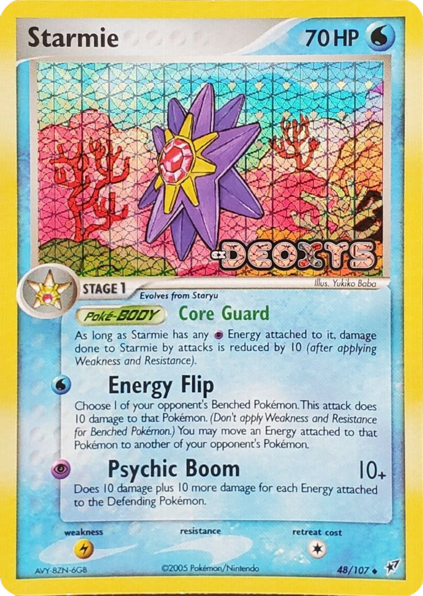 Starmie (48/107) (Stamped) [EX: Deoxys] | Black Swamp Games