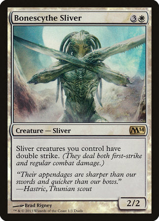 Bonescythe Sliver [Duels of the Planeswalkers Promos 2013] | Black Swamp Games