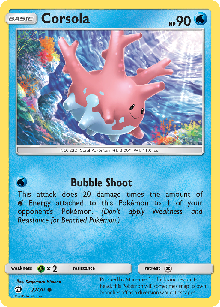 Corsola (27/70) [Sun & Moon: Dragon Majesty] | Black Swamp Games