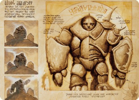 Precursor Golem Art Card [The Brothers' War Art Series] | Black Swamp Games