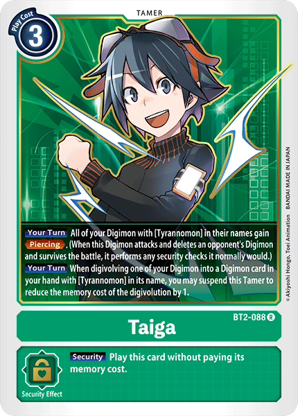 Taiga [BT2-088] [Release Special Booster Ver.1.0] | Black Swamp Games