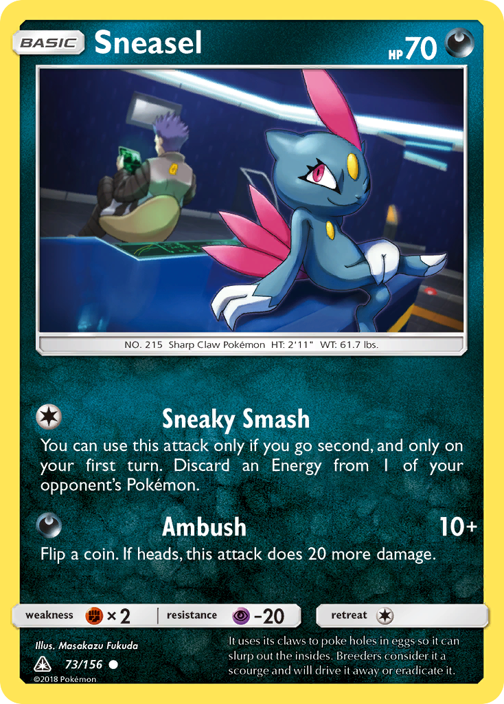 Sneasel (73/156) [Sun & Moon: Ultra Prism] | Black Swamp Games