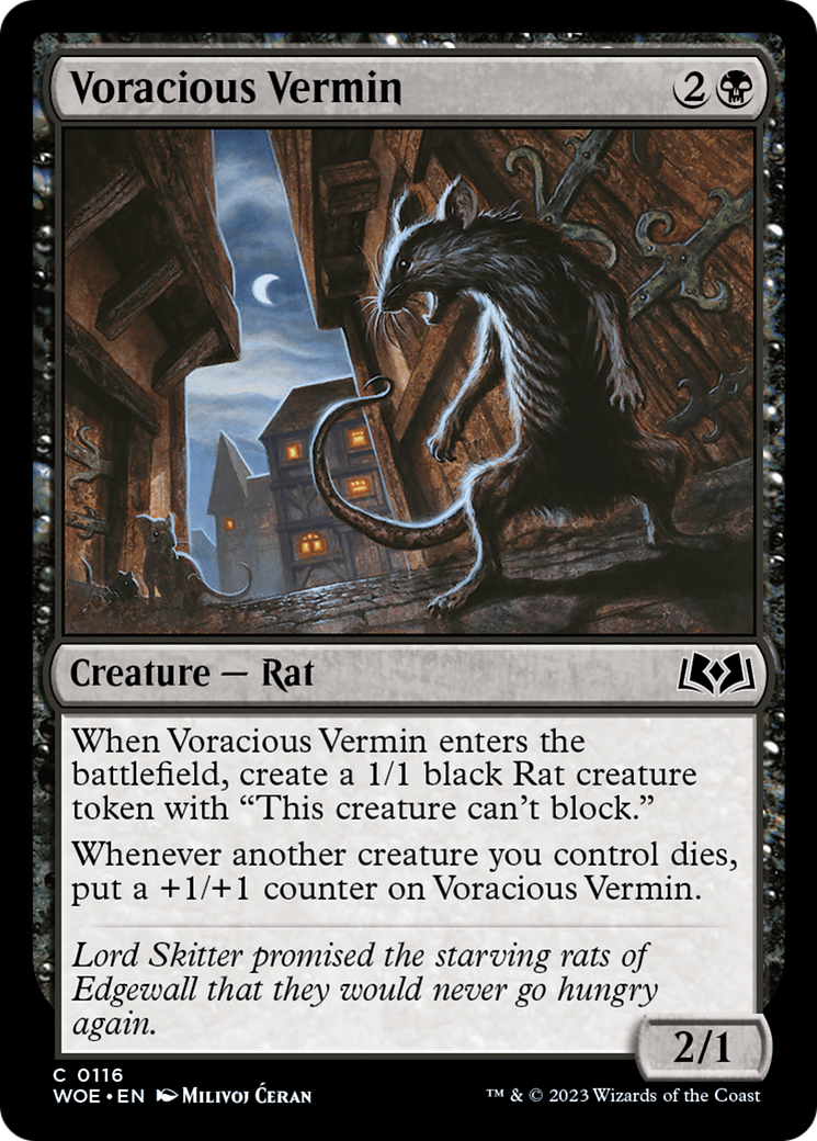 Voracious Vermin [Wilds of Eldraine] | Black Swamp Games