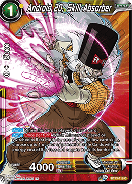 Android 20, Skill Absorber (Common) [BT13-116] | Black Swamp Games