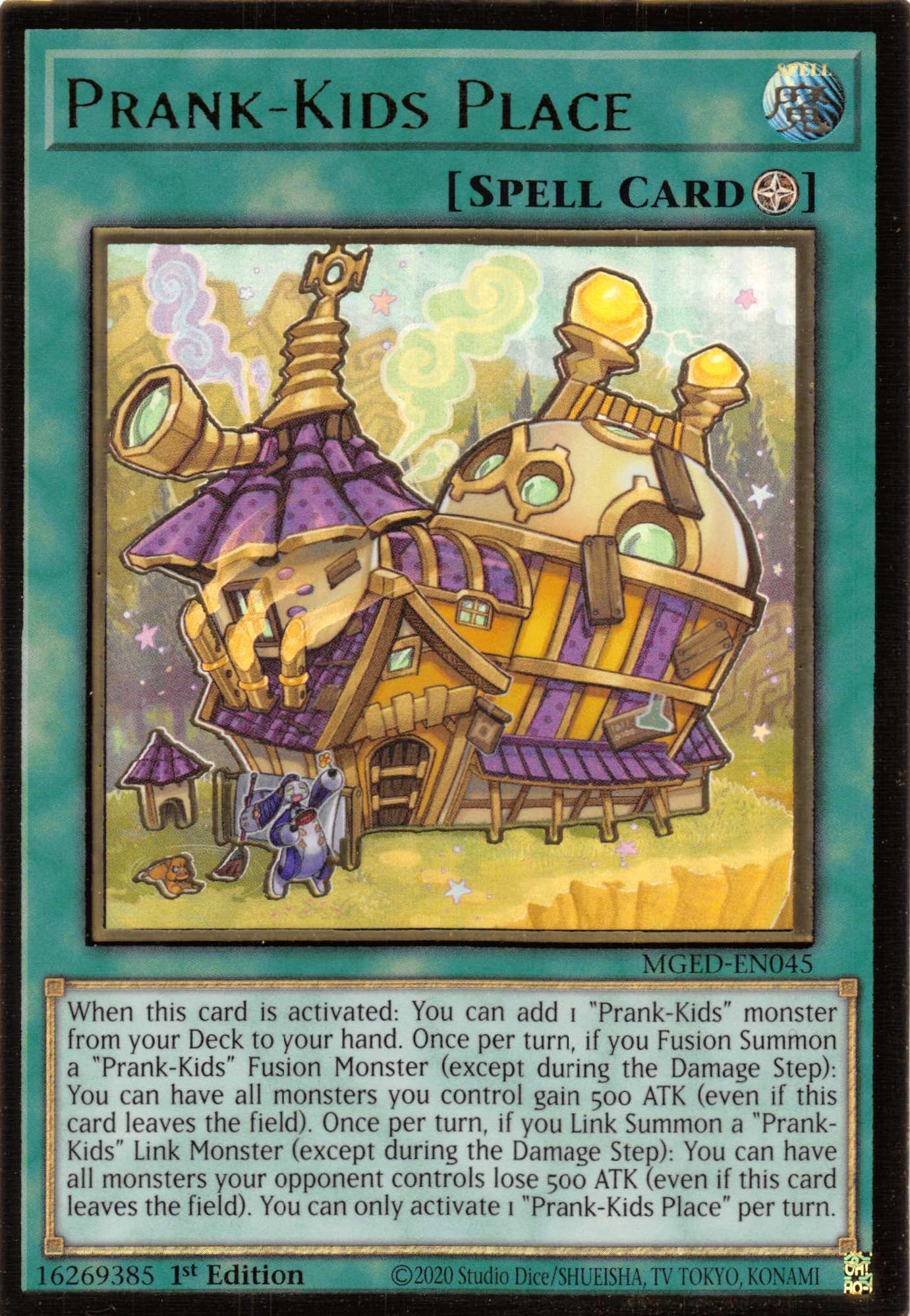 Prank-Kids Place [MGED-EN045] Gold Rare | Black Swamp Games