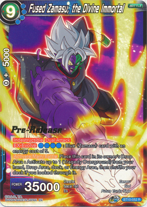 Fused Zamasu, the Divine Immortal (BT10-052) [Rise of the Unison Warrior Prerelease Promos] | Black Swamp Games