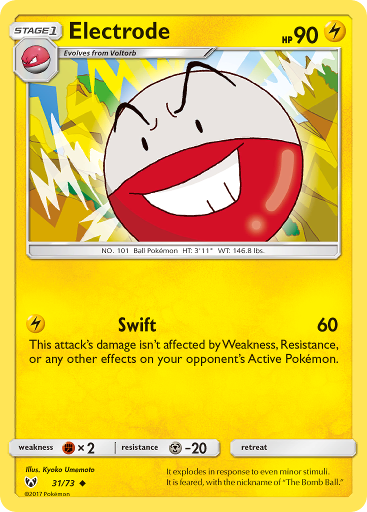 Electrode (31/73) [Sun & Moon: Shining Legends] | Black Swamp Games