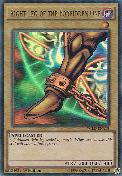 Right Leg of the Forbidden One [YGLD-ENA18] Ultra Rare | Black Swamp Games