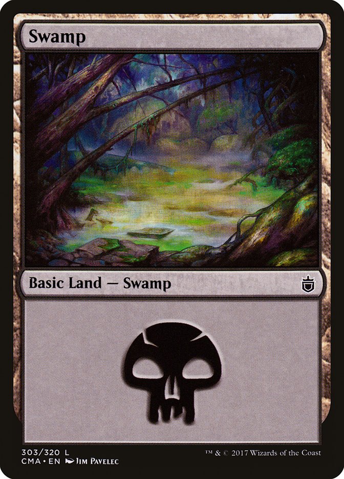 Swamp (303) [Commander Anthology] | Black Swamp Games