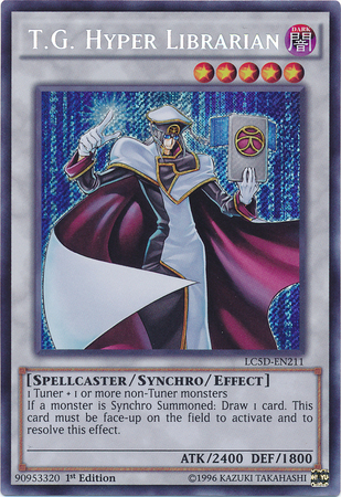 T.G. Hyper Librarian [LC5D-EN211] Secret Rare | Black Swamp Games