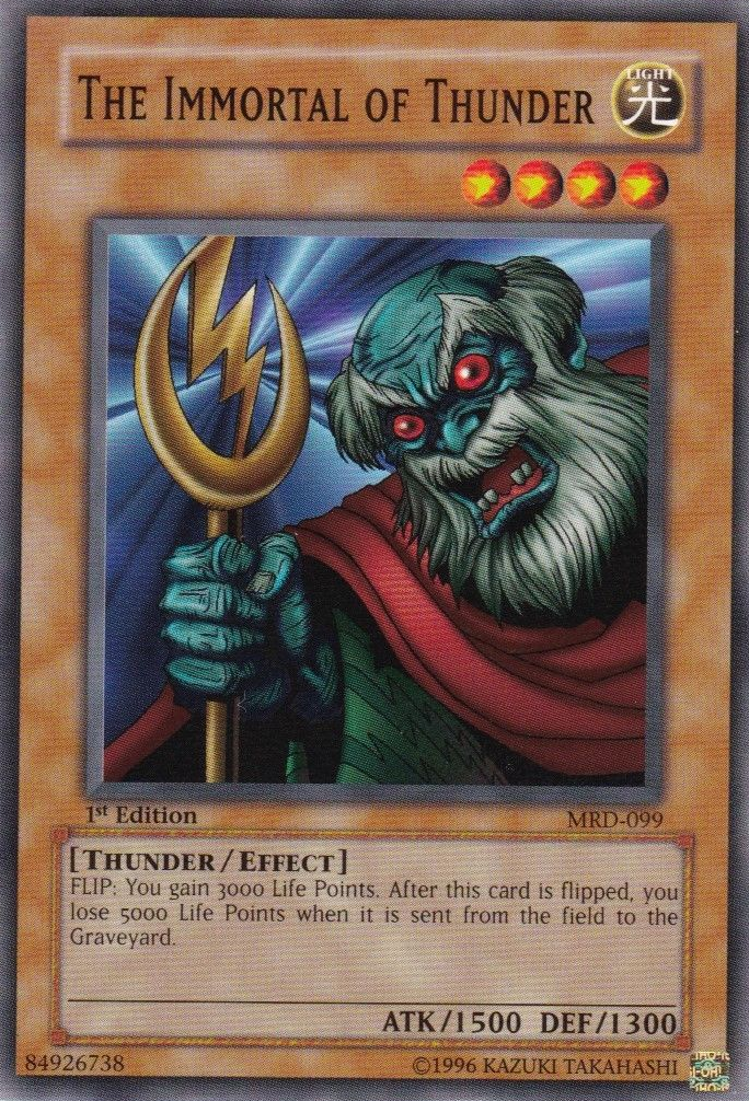The Immortal of Thunder [MRD-099] Common | Black Swamp Games