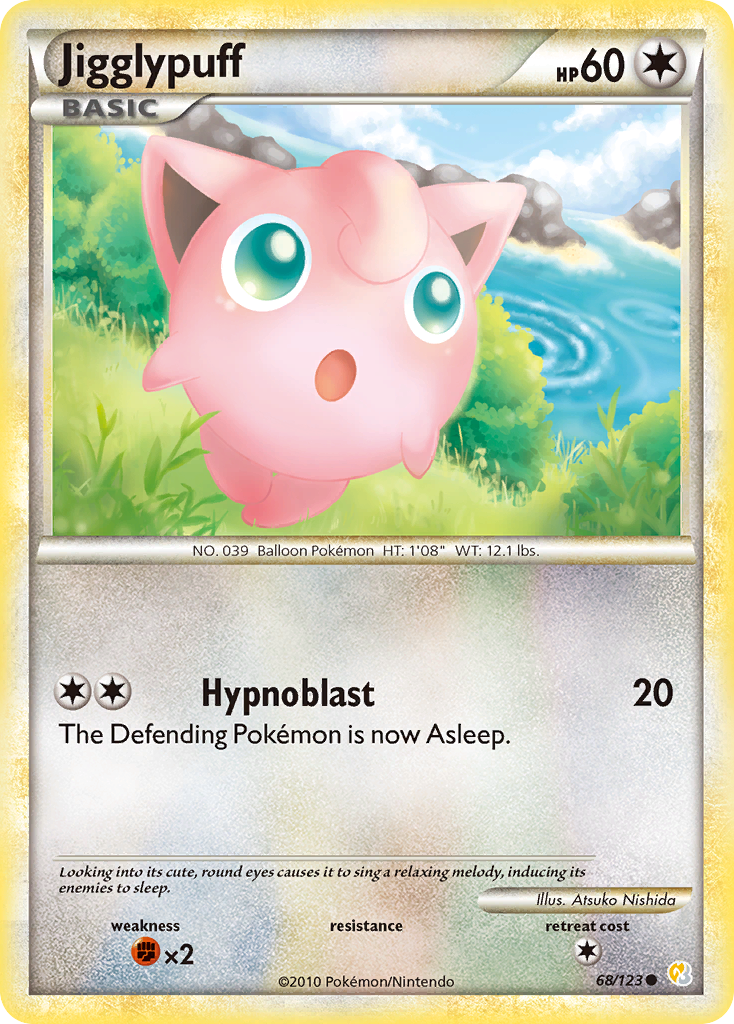 Jigglypuff (68/123) [HeartGold & SoulSilver: Base Set] | Black Swamp Games