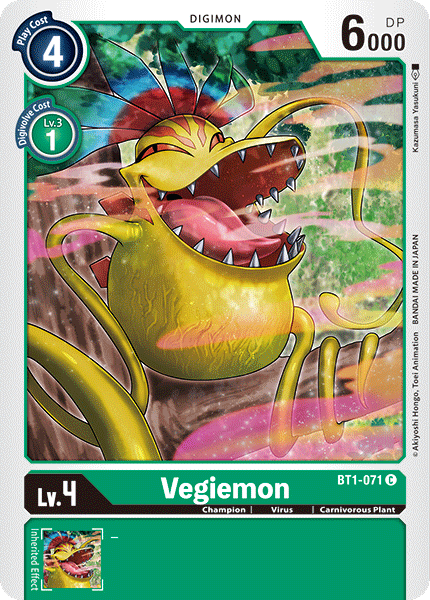 Vegiemon [BT1-071] [Release Special Booster Ver.1.0] | Black Swamp Games