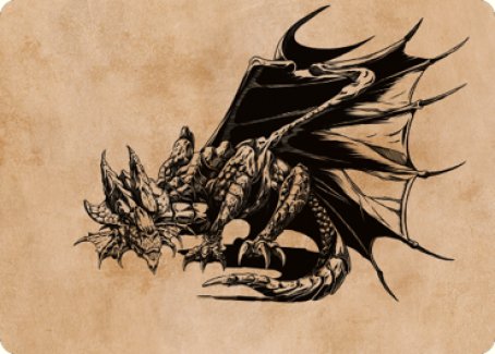Ancient Copper Dragon Art Card (52) [Commander Legends: Battle for Baldur's Gate Art Series] | Black Swamp Games