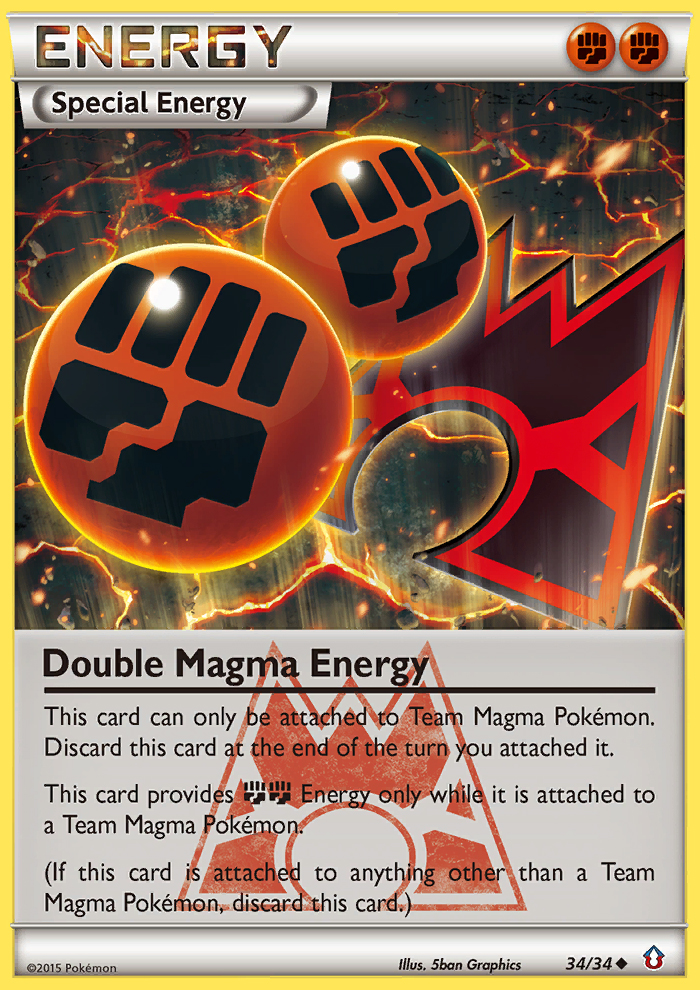 Double Magma Energy (34/34) [XY: Double Crisis] | Black Swamp Games