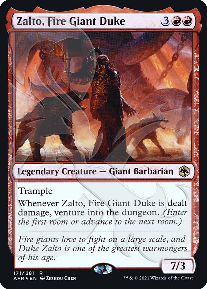 Zalto, Fire Giant Duke (Ampersand Promo) [Dungeons & Dragons: Adventures in the Forgotten Realms Promos] | Black Swamp Games