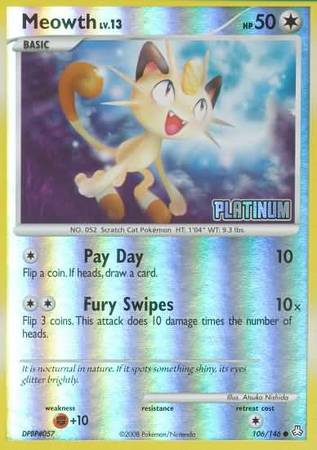 Meowth (106/146) [Burger King Promos: 2009 Collection] | Black Swamp Games