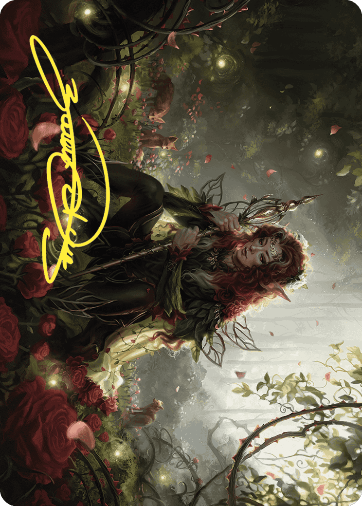 Yenna, Redtooth Regent Art Card (Gold-Stamped Signature) [Wilds of Eldraine Art Series] | Black Swamp Games