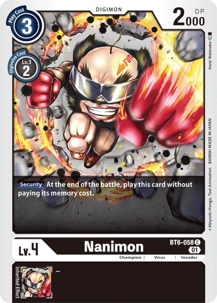 Nanimon [BT6-058] [Double Diamond] | Black Swamp Games