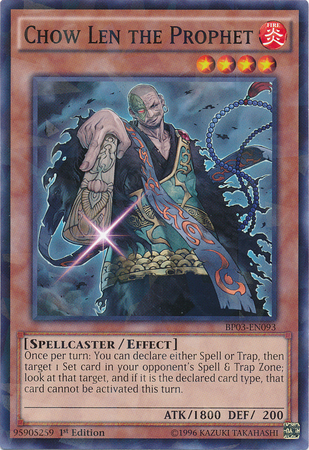 Chow Len the Prophet [BP03-EN093] Shatterfoil Rare | Black Swamp Games