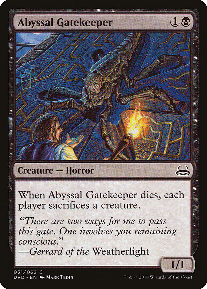 Abyssal Gatekeeper (Divine vs. Demonic) [Duel Decks Anthology] | Black Swamp Games