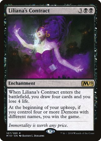 Liliana's Contract [Core Set 2019] | Black Swamp Games