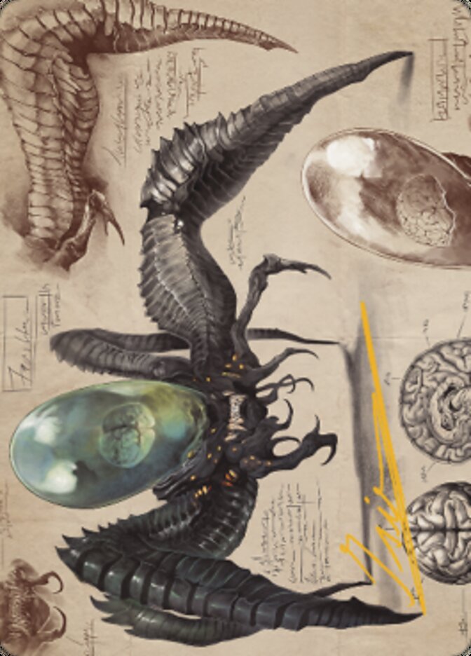 Psychosis Crawler Art Card (Gold-Stamped Signature) [The Brothers' War Art Series] | Black Swamp Games