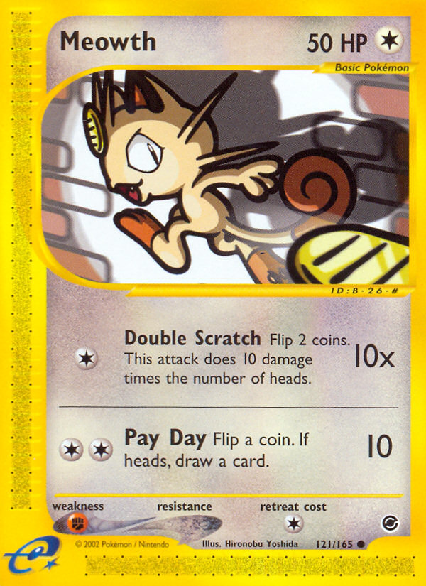 Meowth (121/165) [Expedition: Base Set] | Black Swamp Games