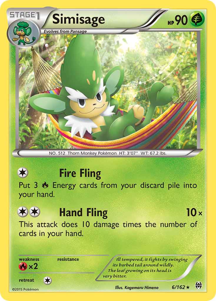 Simisage (6/162) [XY: BREAKthrough] | Black Swamp Games